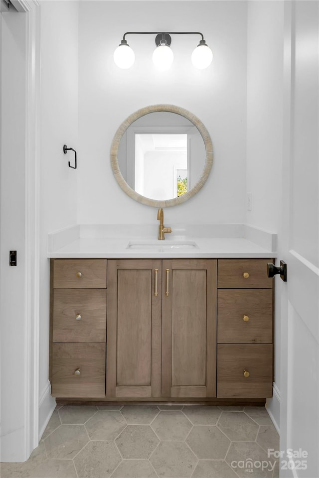 bathroom with vanity