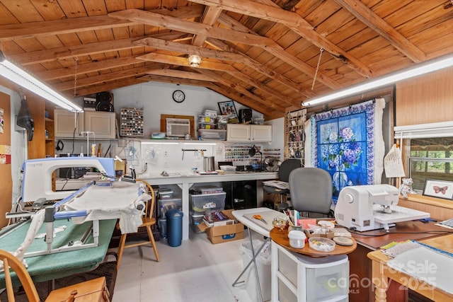 3755 River Rd, Richfield, NC 28137 - office space featuring wood ceiling