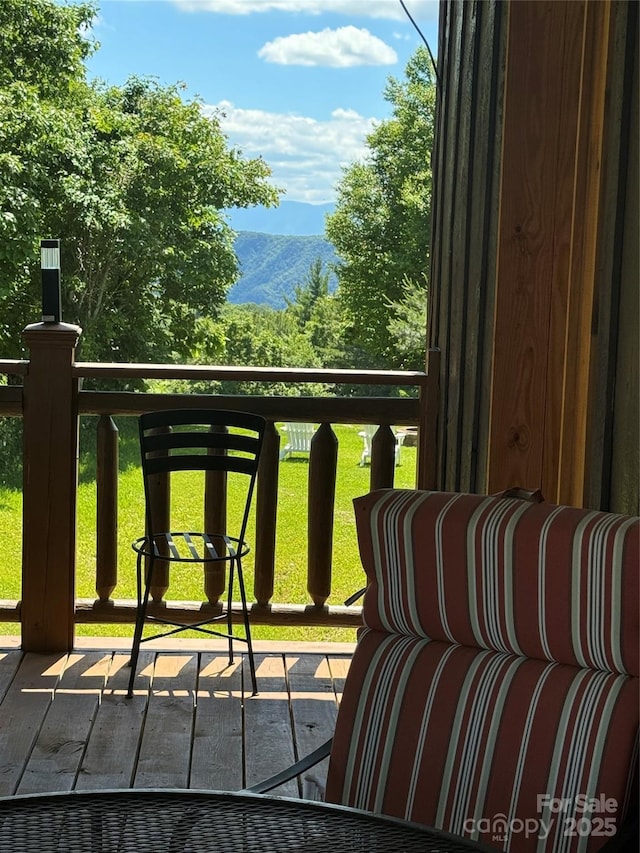 7348 Joe Johnson St, Newland, NC 28657 - balcony with a mountain view