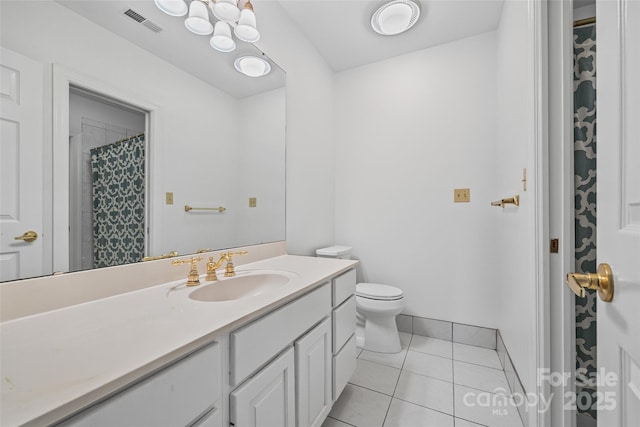 16108 Woolwine Rd, Charlotte, NC 28278 - full bath featuring vanity, toilet, and tile patterned floors