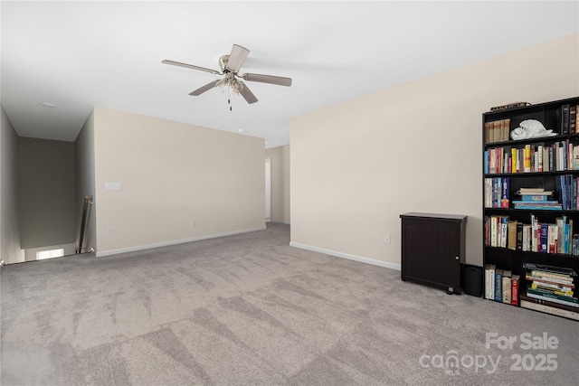 2754 Legacy Ridge Ln, Catawba, NC 28609 - unfurnished room with a ceiling fan, carpet floors, and baseboards