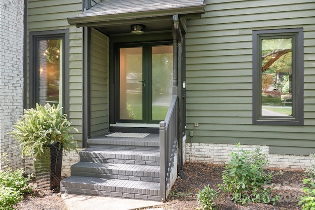 4316 Old Saybrook Ct, Charlotte, NC 28211 - property entrance with french doors and a shingled roof