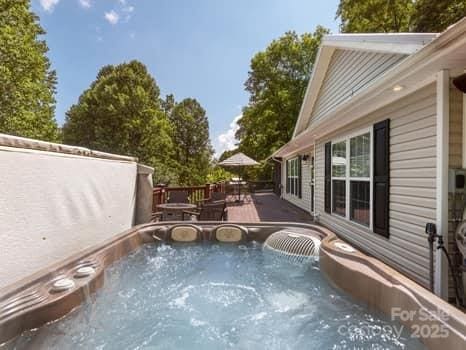 55 Christine Ct, Waynesville, NC 28786 - view of swimming pool featuring a deck