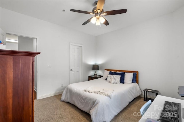 5730 Closeburn Rd Unit H, Charlotte, NC 28210 - carpeted bedroom featuring baseboards and ceiling fan