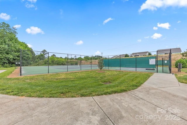 8505 Loxton Cir, Charlotte, NC 28214 - view of sport court with a yard, fence, and a gate