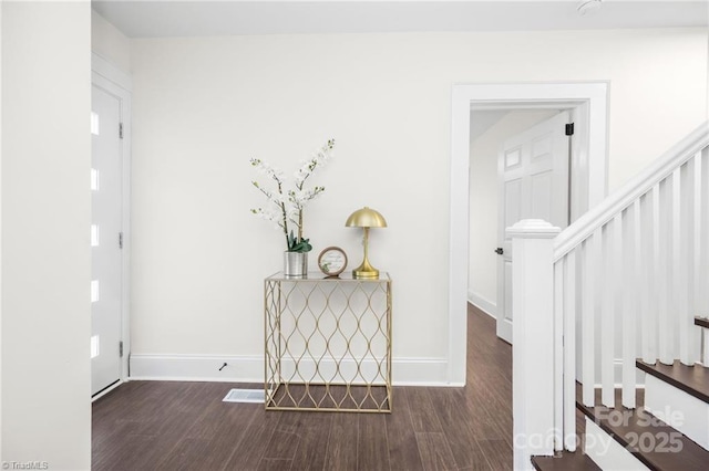 900 Gales Ave, Winston Salem, NC 27103 - interior space with baseboards, stairway, and wood finished floors
