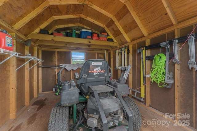 view of storage room