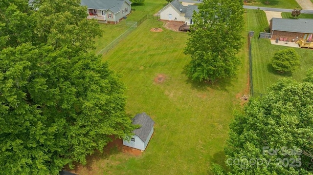 view from above of property