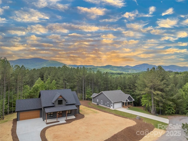 109 Ashley Ct, Mill Spring, NC 28756 - view of mountain backdrop featuring a forest