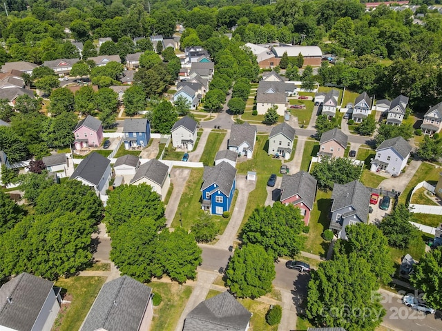 aerial perspective of suburban area