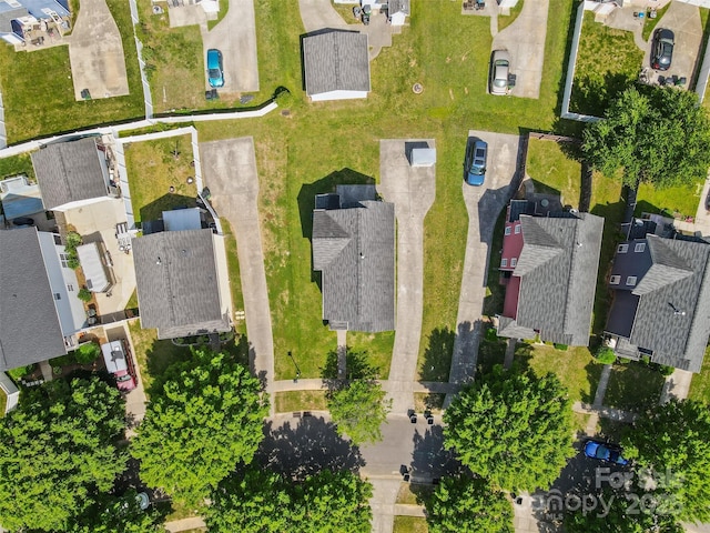 aerial view of residential area