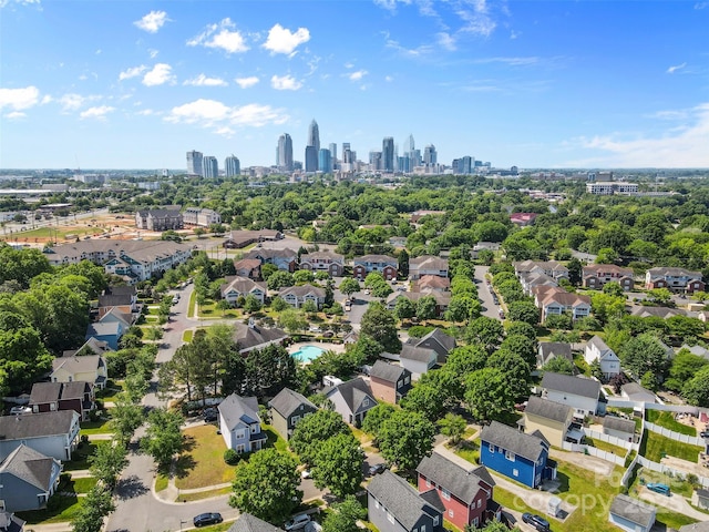 bird's eye view of a view of skyline