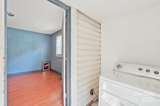 409 Rosemont Ave, Kannapolis, NC 28081 - laundry room with laundry area, washer / dryer, and wood finished floors