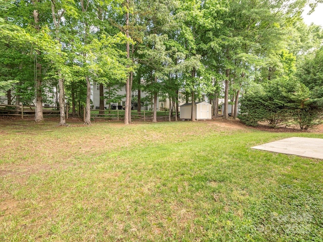 3626 Cole Mill Rd, Charlotte, NC 28270 - view of yard with a storage shed, an outdoor structure, and a patio area