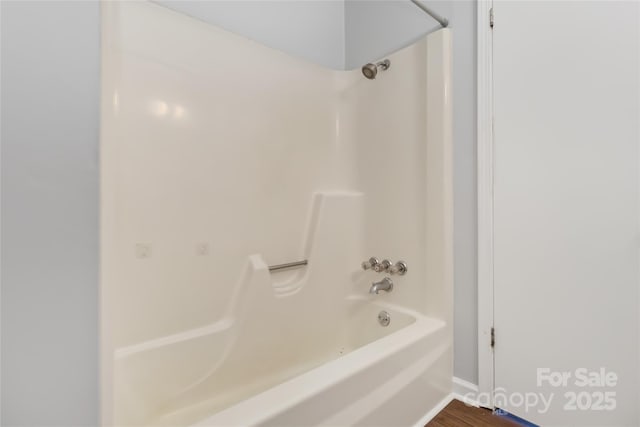 1637 Sumner Dr, Rock Hill, SC 29732 - bathroom featuring shower / bathtub combination and wood finished floors