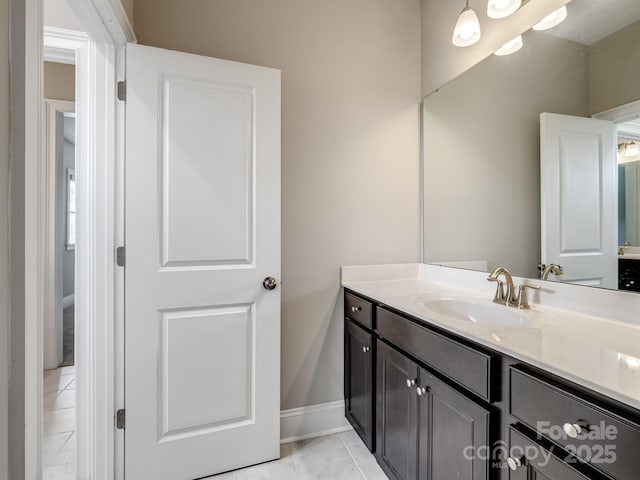 709 Cavesson Way, Monroe, NC 28110 - bathroom with vanity and tile patterned flooring