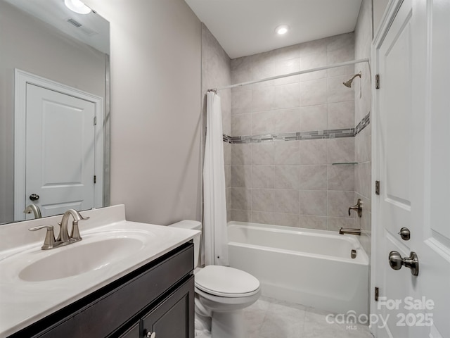 709 Cavesson Way, Monroe, NC 28110 - full bath with vanity, shower / tub combo, and marble finish flooring