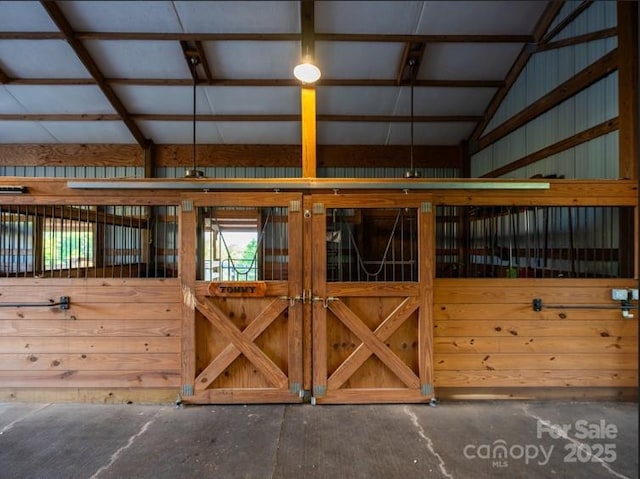 view of horse barn