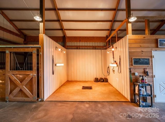 view of horse barn