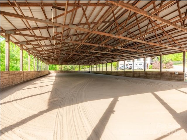 view of horse barn