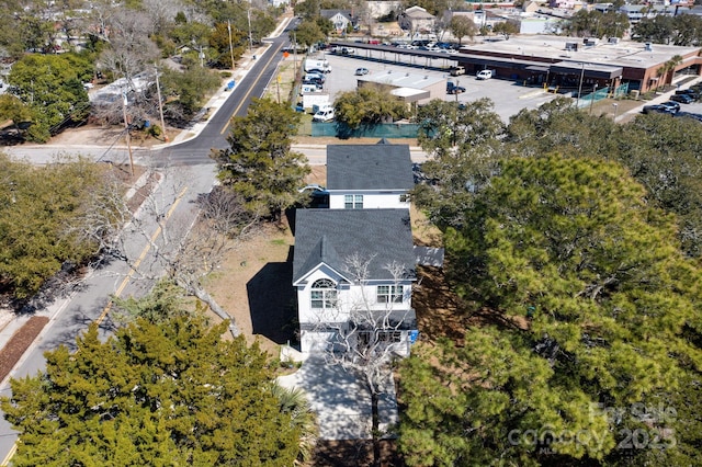 view from above of property
