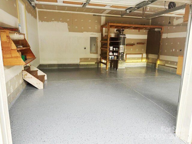 1465 Porters Ct, Concord, NC 28025 - garage with electric panel and water heater