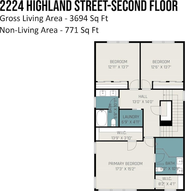 2224 Highland St, Charlotte, NC 28208 - property floor plan