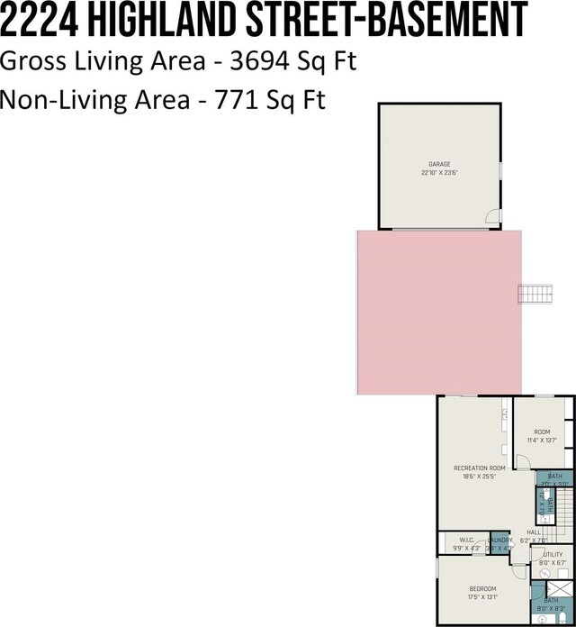 2224 Highland St, Charlotte, NC 28208 - room layout