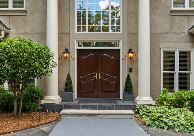 4429 Cameron Oaks Dr, Charlotte, NC 28211 - property entrance featuring stucco siding