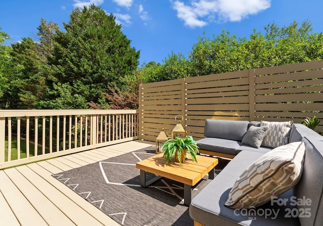 4429 Cameron Oaks Dr, Charlotte, NC 28211 - wooden deck featuring outdoor lounge area