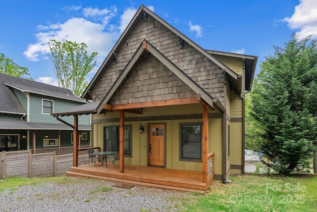38 Unadilla Aly, Asheville, NC 28803 - back of property featuring board and batten siding
