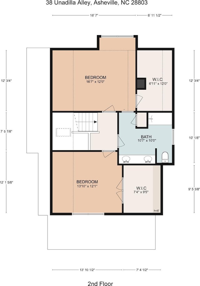 38 Unadilla Aly, Asheville, NC 28803 - floor plan / room layout
