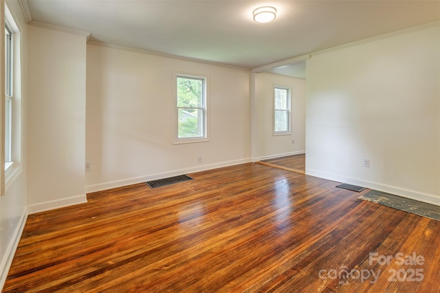 9 N St, Weaverville, NC 28787 - empty room with crown molding, wood-type flooring, and baseboards