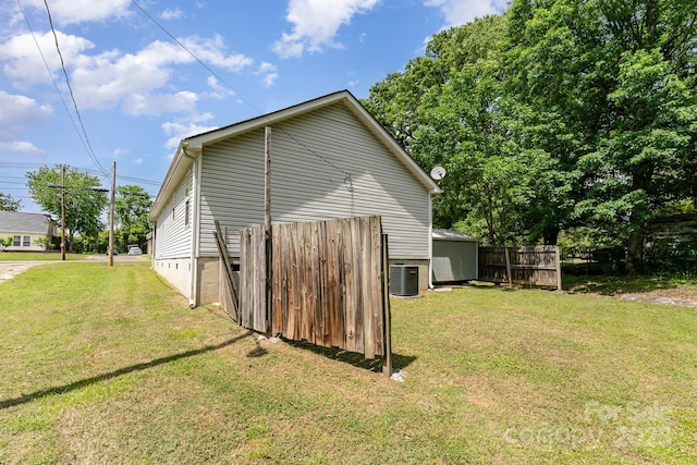 201 Easy St, Concord, NC 28027 - view of home's exterior featuring cooling unit and crawl space