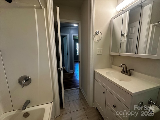 1119 Sanders St, Rock Hill, SC 29732 - full bathroom featuring tile patterned flooring, vanity, and shower / bathtub combination