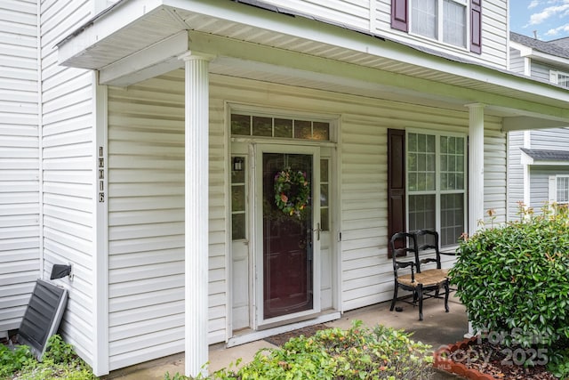 10016 Lawing School Rd, Charlotte, NC 28214 - doorway to property with a porch