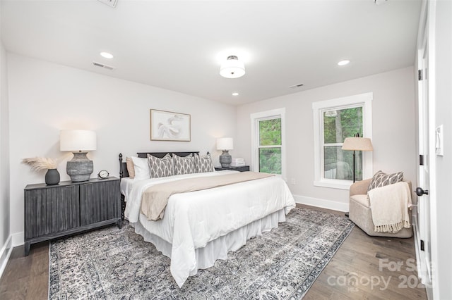 9527 Walkers Ferry Rd, Charlotte, NC 28214 - bedroom featuring wood finished floors and recessed lighting