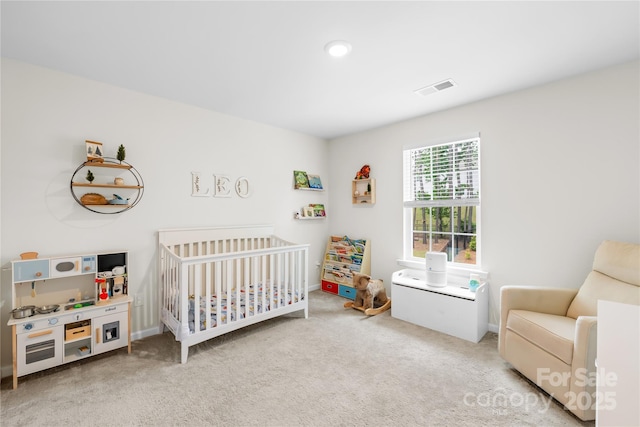 191 Tackle Box Dr, Troutman, NC 28166 - carpeted bedroom with a crib and baseboards