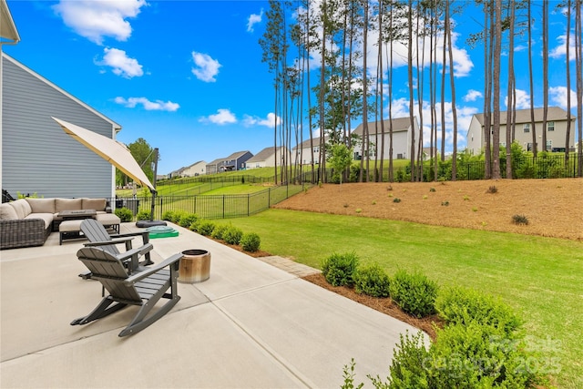 191 Tackle Box Dr, Troutman, NC 28166 - view of patio / terrace with a residential view and an outdoor hangout area