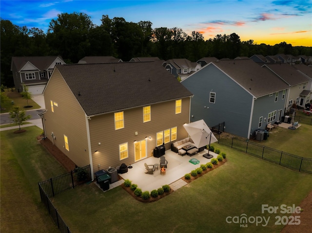 191 Tackle Box Dr, Troutman, NC 28166 - back of house featuring an outdoor living space, a patio area, and cooling unit