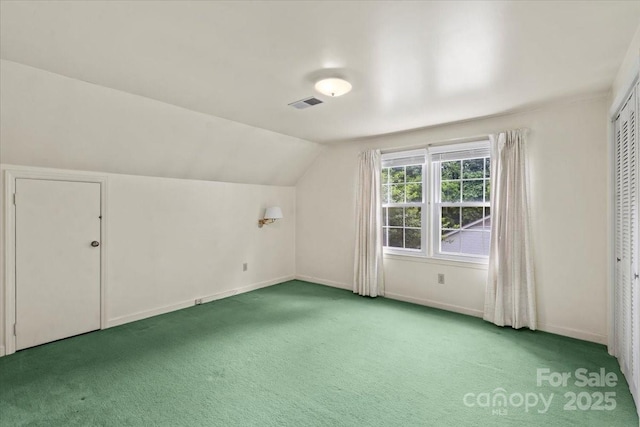 8017 Prince George Rd, Charlotte, NC 28210 - bonus room featuring carpet floors, lofted ceiling, and baseboards