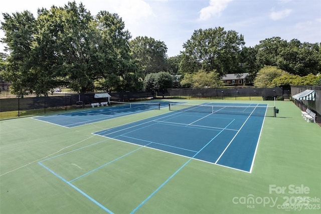 8017 Prince George Rd, Charlotte, NC 28210 - view of tennis court featuring community basketball court