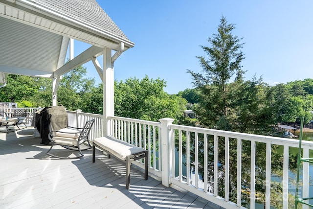 126 Strand Rd, New London, NC 28127 - view of wooden terrace