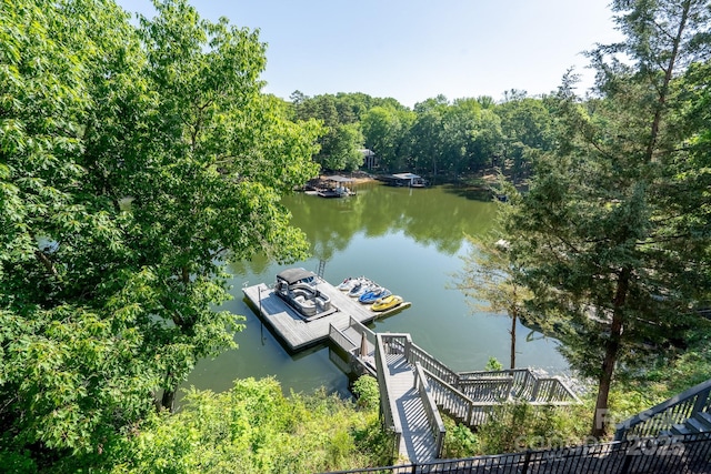 126 Strand Rd, New London, NC 28127 - dock area featuring a water view