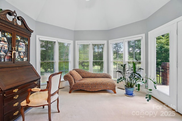 5718 Bardsey Ct, Matthews, NC 28104 - sunroom / solarium with carpet and lofted ceiling