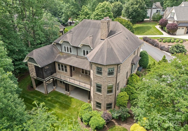 3815 Stoney Ridge Trl, Charlotte, NC 28210 - view from above of property
