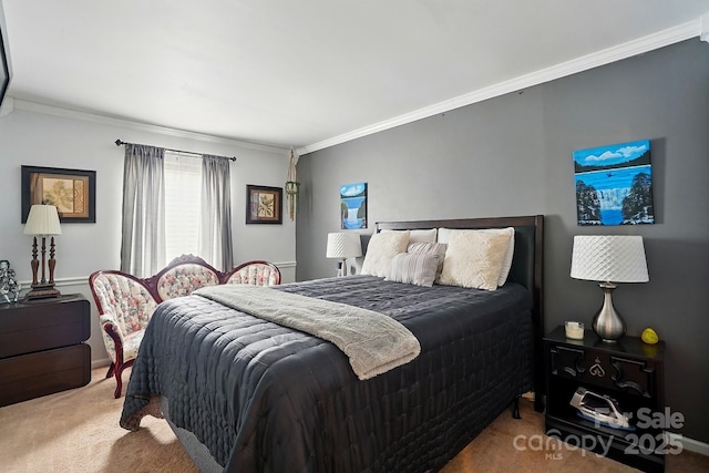 6221 Thermal Rd, Charlotte, NC 28211 - carpeted bedroom featuring crown molding