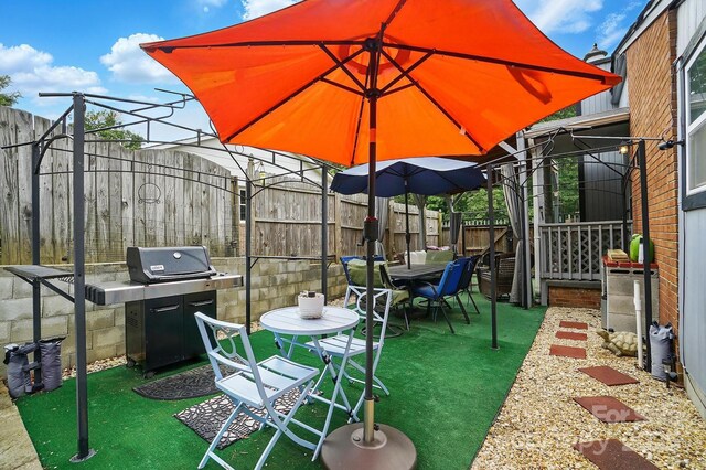 6221 Thermal Rd, Charlotte, NC 28211 - view of patio featuring grilling area