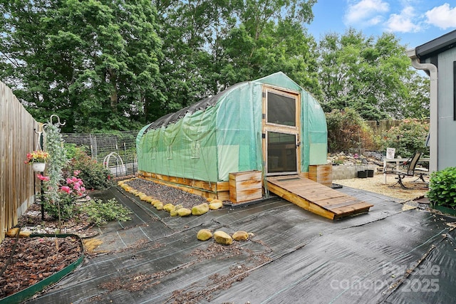 6221 Thermal Rd, Charlotte, NC 28211 - view of greenhouse with a fenced backyard