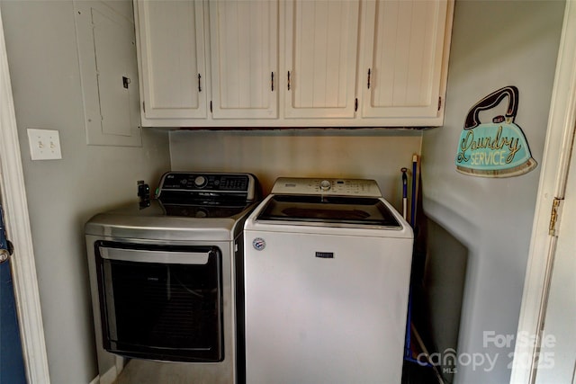800 Sunset Rd, Cherryville, NC 28021 - laundry room featuring separate washer and dryer and cabinet space